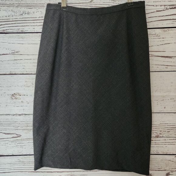 Kors Michael Kors Gray Wool Pencil Skirt Medium - Picture 1 of 3
